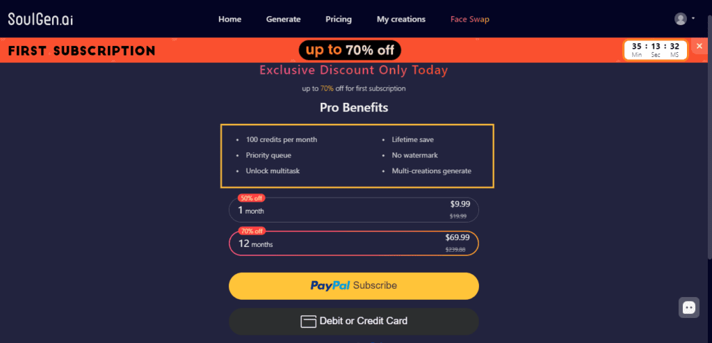 Pricing of Soulgen